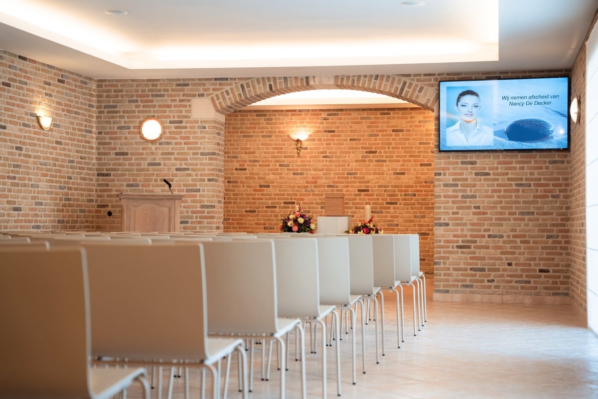 Uitvaart in onze aula